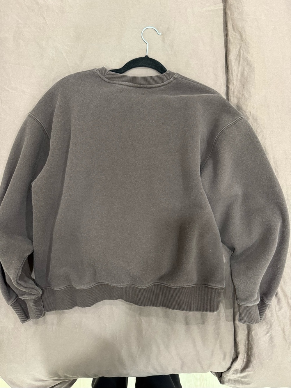OAK + FORT Brown Crewneck with Teddy Detail - Picture 5 of 5